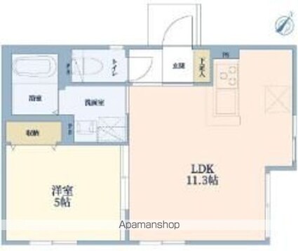 仮称杉並区阿佐谷北マンション[1LDK/36.27m2]の間取図