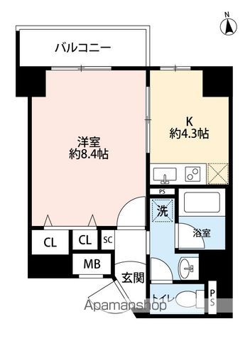 WILLDO南森町の間取り写真