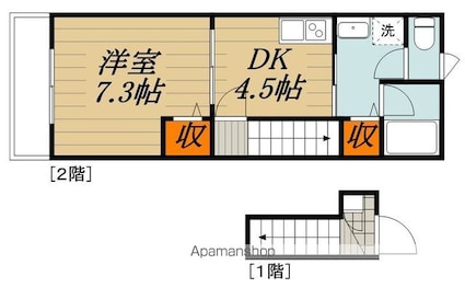Ｌｕｃｅｎｔ・Ｋ[1DK/33.1m2]の間取図