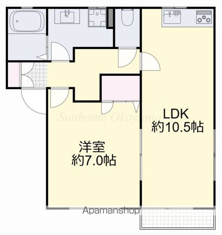ARROWS CASA MONOPLUS福富東D棟の間取り写真