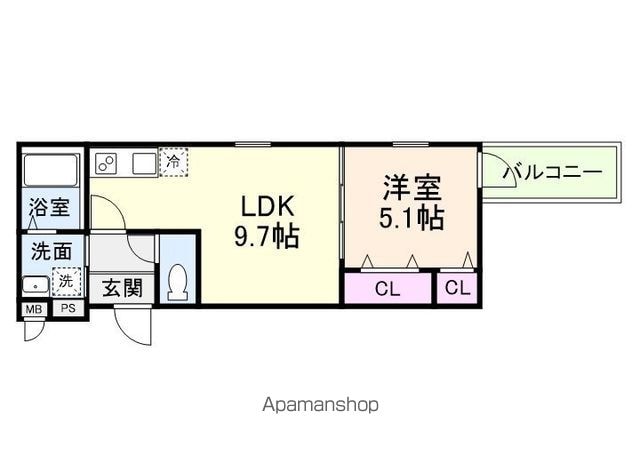 CHARMEPARKSIDE Iの間取り写真