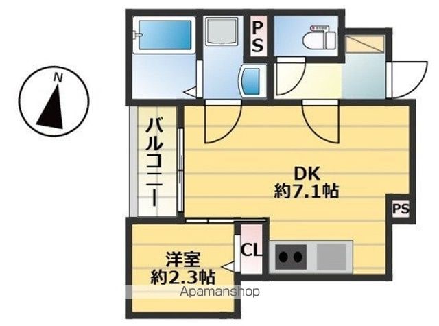 今宿東1丁目B棟APの間取り写真