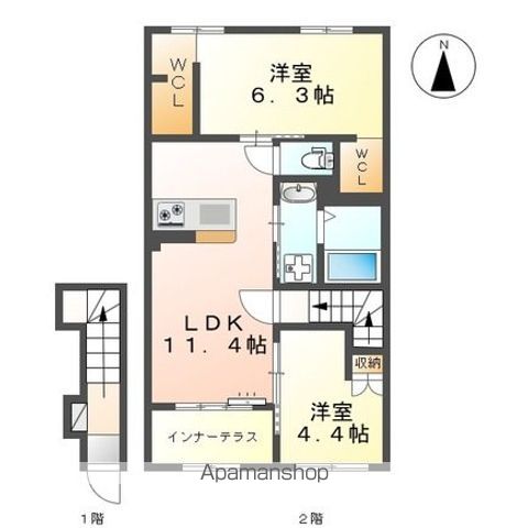 フレスタIIの間取り写真