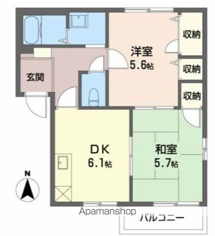 サンフォレストBの間取り写真