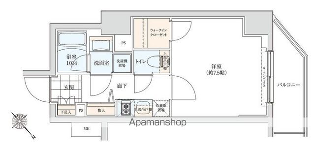プロスタイルウェルス川崎イーストの間取り写真