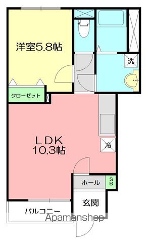 アンソレイエの間取り写真