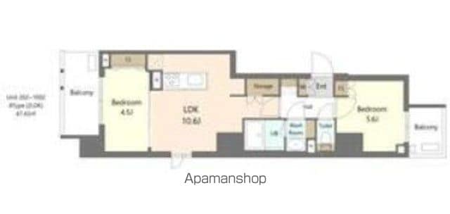 SーRESIDENCE浅草DIVERSEの間取り写真