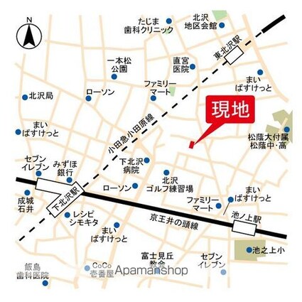 グランファーロ下北沢[1K/21.3m2]の外観2