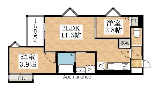 REGALEST喜連瓜破2の間取り写真