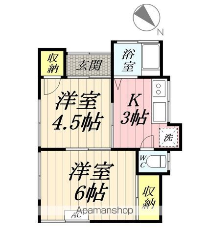 栄1丁目貸家の間取り写真