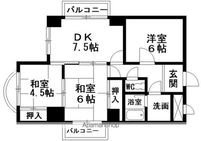 パレス南海の間取り写真