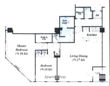 平河町森タワーレジデンス[2LDK/132.53m2]の間取図