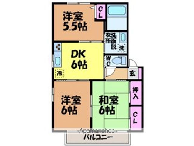 ルミナス北久米IIの間取り写真