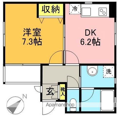 小田急電鉄小田原線 下北沢駅 徒歩3分 3階建 築25年の間取り写真