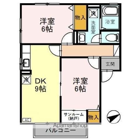 ウエスト リヴィエールの間取り写真