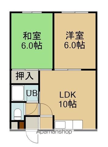 ルベール富岡の間取り写真