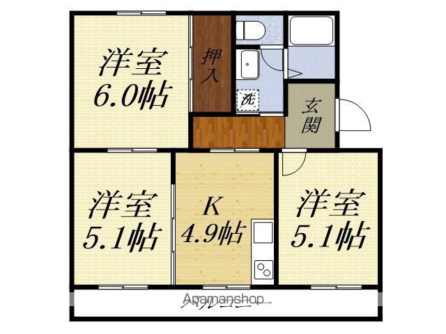 フォレストIIの間取り写真