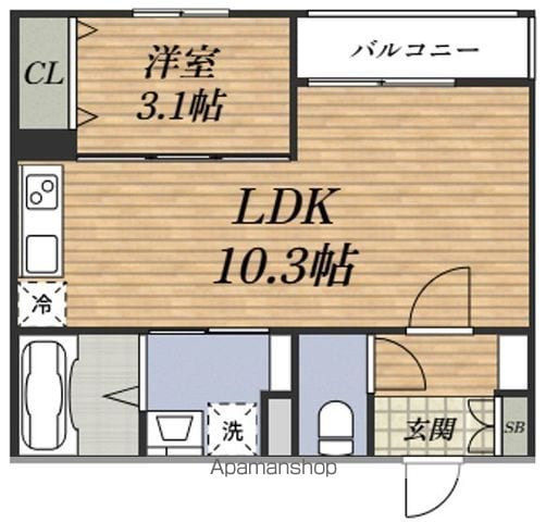 ルイアパートメント 豊中蛍池イーストの間取り写真