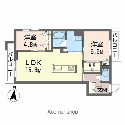 クオリスタ神宮参道の間取り写真