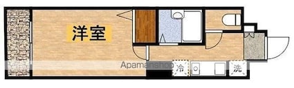 東京都武蔵野市西久保２丁目[1K/22.95m2]の間取図