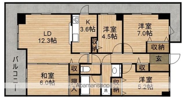パストラルハイム米山壱番館の間取り写真