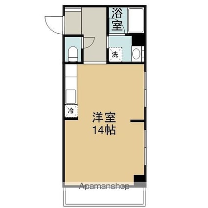 行徳倶楽部[1R/33.12m2]の間取図