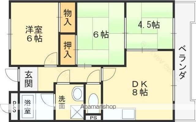 ミラーハイツタバタの間取り写真