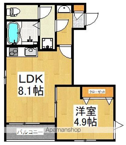 西武鉄道国分寺線 鷹の台駅 徒歩2分 3階建 築6年の間取り写真