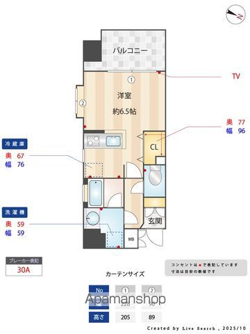 レジディア警固の間取り写真