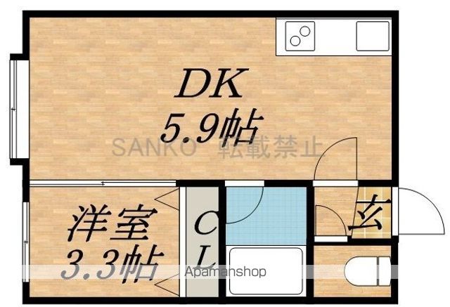 アーバンコート東区役所前IIIの間取り写真