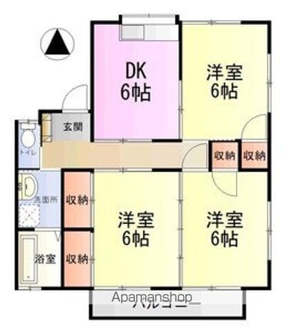 メゾン川原 A棟の間取り写真