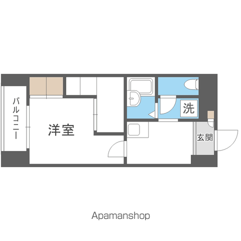 CANVASSすすきのの間取り写真