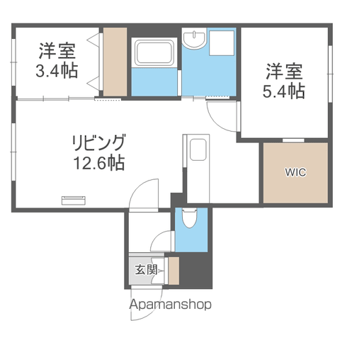 BELL COURT発寒南の間取り写真