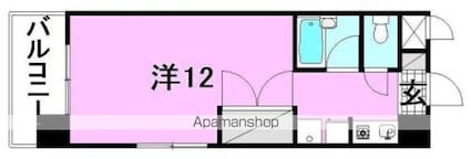 エトワール和泉[1R/23.25m2]の間取図