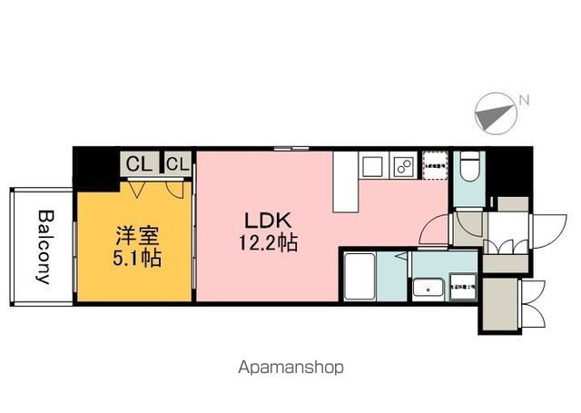 S−RESIDENCE東観音町ACHIEVEの間取り写真