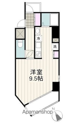 ファミィーユ町屋[1R/28.15m2]の間取図