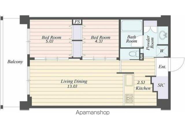 【ＡＲＴ　ＲＥＳＩＤＥＮＣＥ　ＩＮ　ＯＯＴＡＫＡ－ＮＯ－ＭＯＲＩの間取り】