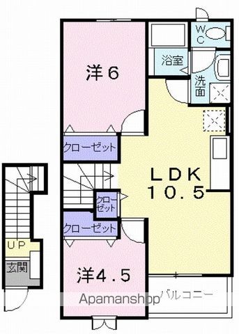 グランソレイユNの間取り写真