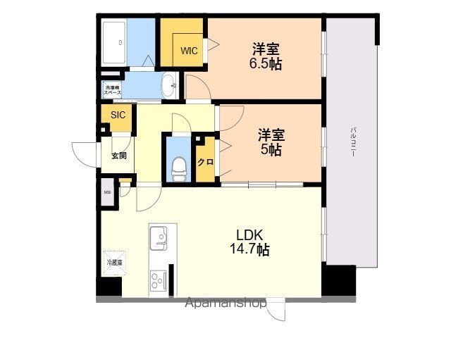 SーRESIDENCE博多駅東AWESOMEの間取り写真