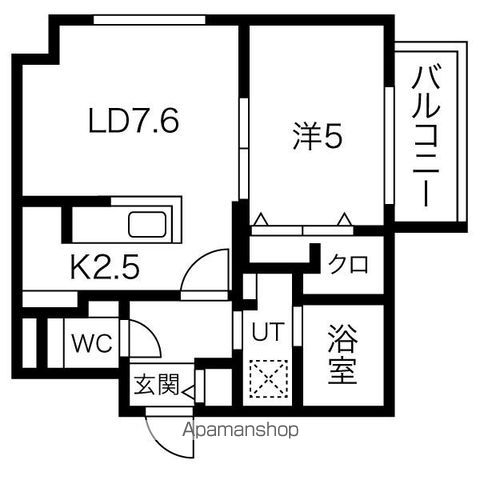 ブランシャール円山公園の間取り写真