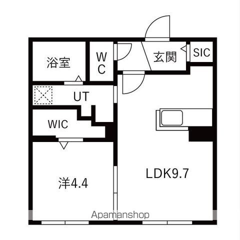 ブランシャールKAI中島公園の間取り写真