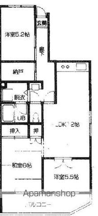 マンショングリーン立川[3LDK/69.4m2]の間取図