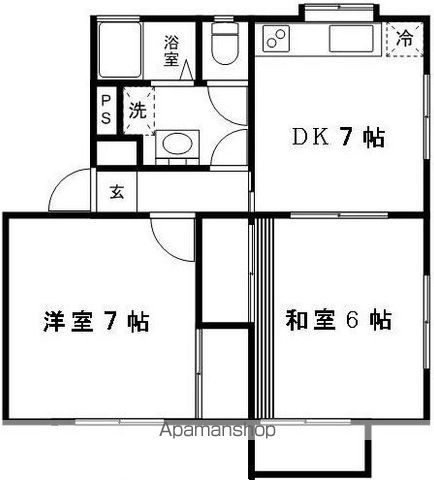 旭ルーミー天童南7号館の間取り写真