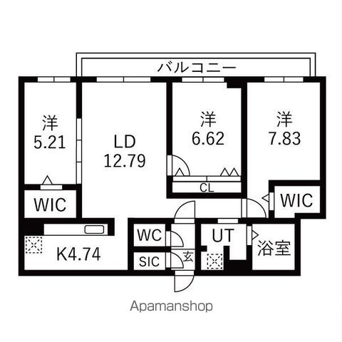 カレラ環状通東2NDの間取り写真