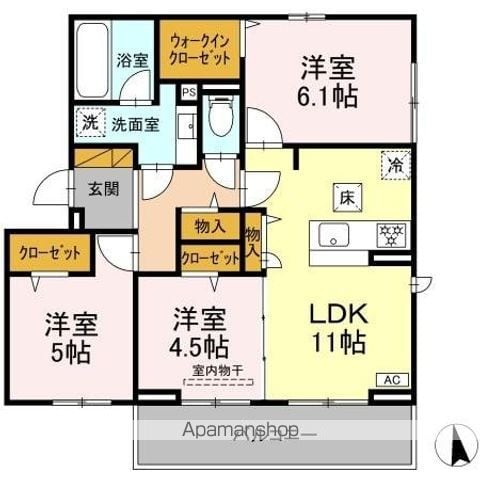 MAISON AMIE Aの間取り写真
