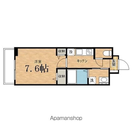 セグロ　３５８[1K/27.02m2]の間取図