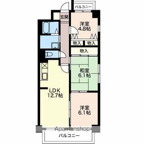 ブランルージュ南町の間取り写真