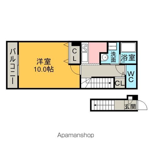 アンプルール リーブル BLOOMの間取り写真