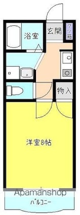 コーポスリーナイン[1K/26.52m2]の間取図