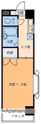 サニーハイツしみず[1K/23.13m2]の間取図